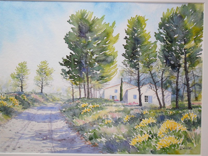 Chemin dans la Pinède (30x40)