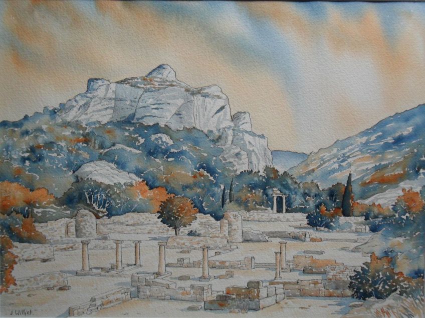 Le Mont Glaussier et les Ruines de Glanum