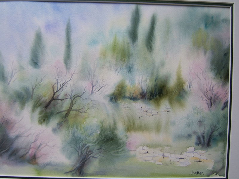 Amandiers et Oliviers sur restanques (30x40)