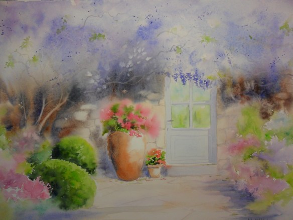 La glycine (36 x 48 cm).JPG