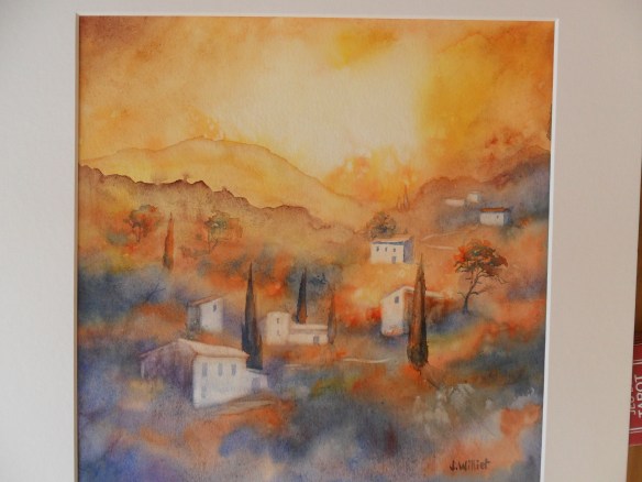 Maisons sur la colline (30 x 30 cm)