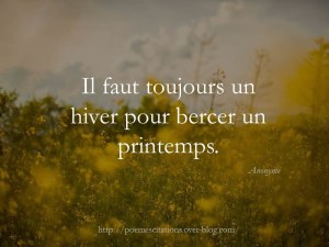 bercer le printemps